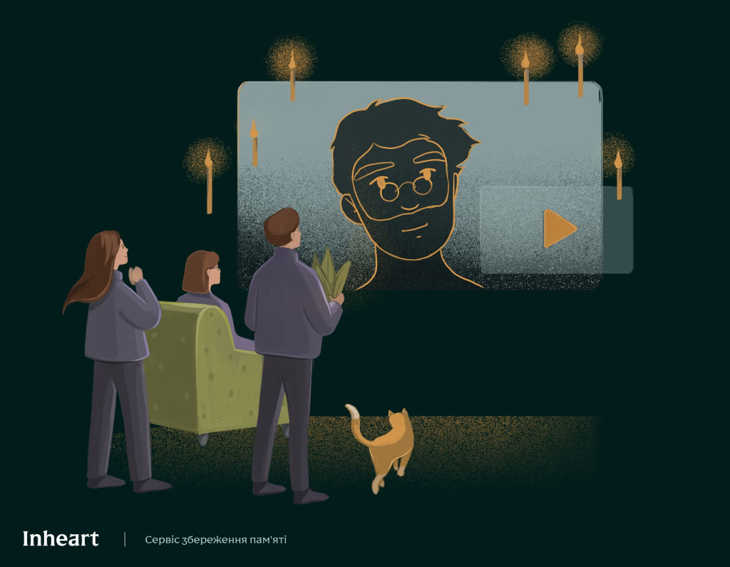 Родина збирається разом щоб створити цифровий меморіал. як створити сторінку памʼяті онлайн — Inheart Memorial